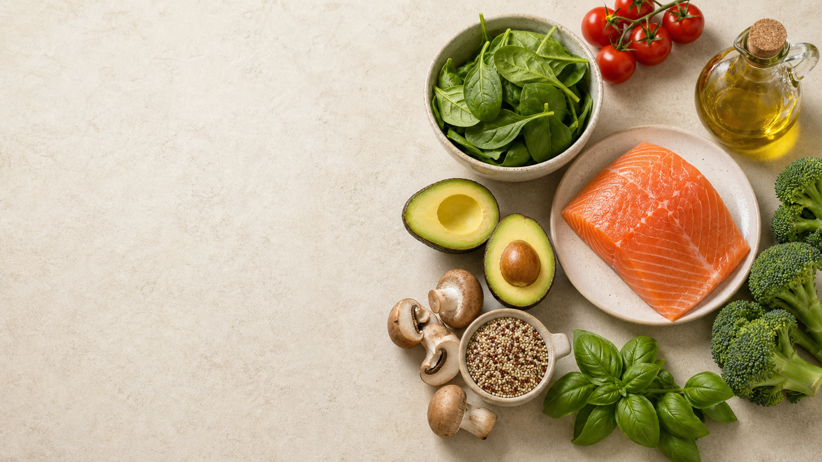Fresh ingredients ready for meal preparation